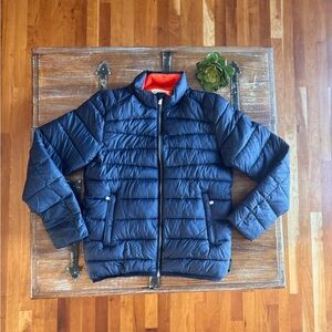 Scotch & Soda Navy Puffer Jacket